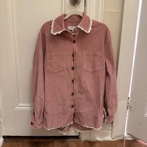 Sister Jane S corduroy mauve pink top